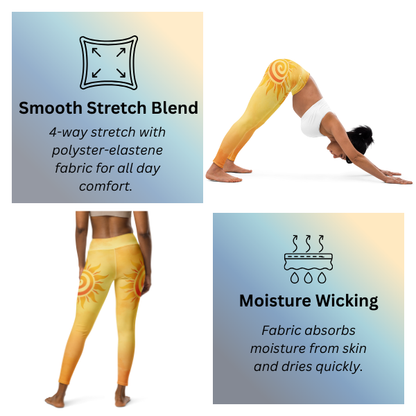 Tribal Sun Yoga Leggings