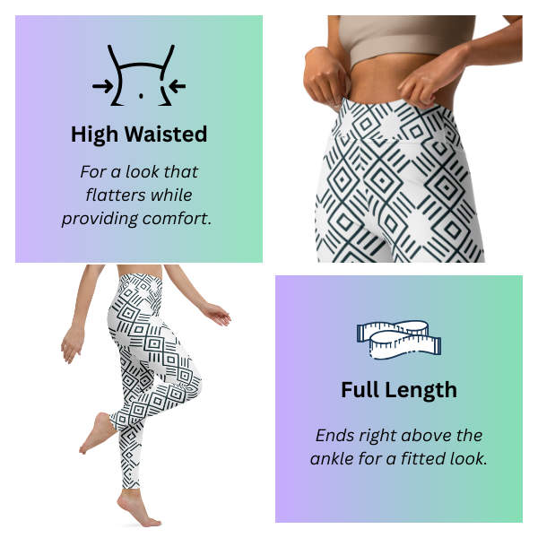 Eye of God Tribal Geometry Yoga Leggings