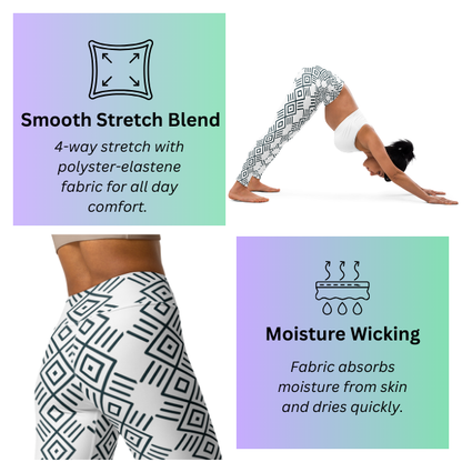 Eye of God Tribal Geometry Yoga Leggings