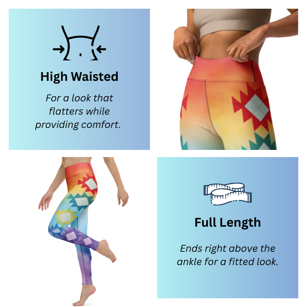 Four Directions Tribal Yoga Leggings