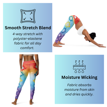 Four Directions Tribal Yoga Leggings