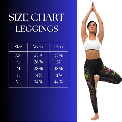 Earth Tribal Leggings Size Chart