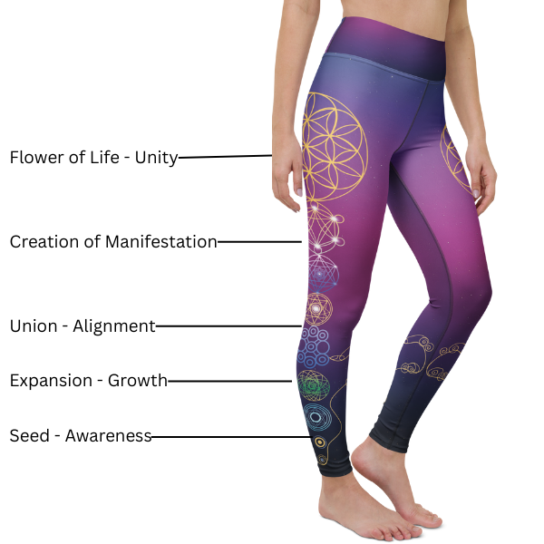 Flower of Life Symbolism Leggings