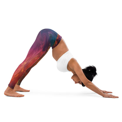Rainbow tie dye leggings