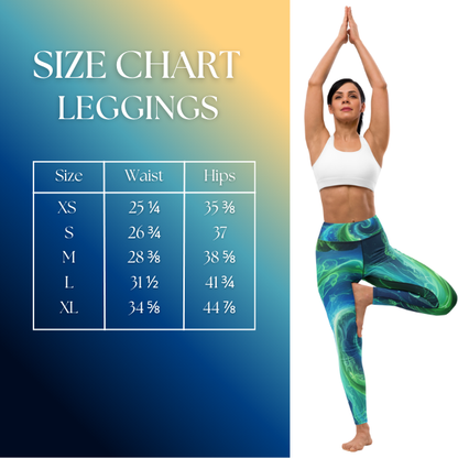 Size Chart Etheric Earth Leggings