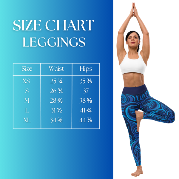 Size Chart Tribal Air Leggings