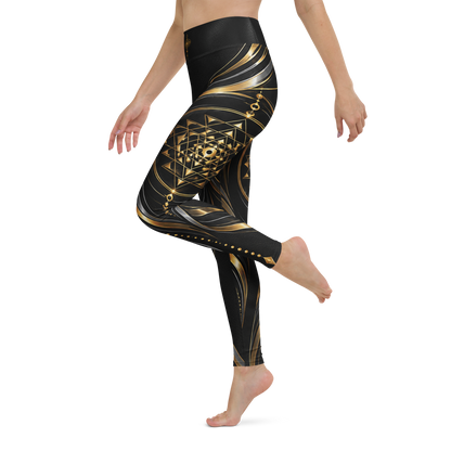 Sri Yantra Leggings Gold Silver