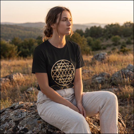 Sri yantra woman t-shirt