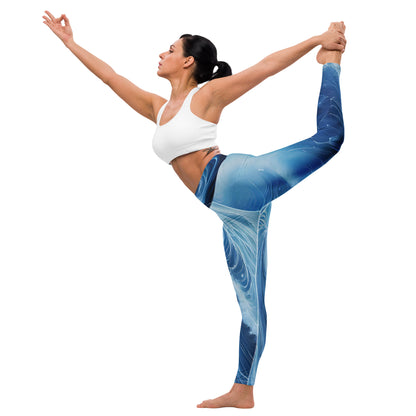 Yoga Leggings Blue Etheric Water