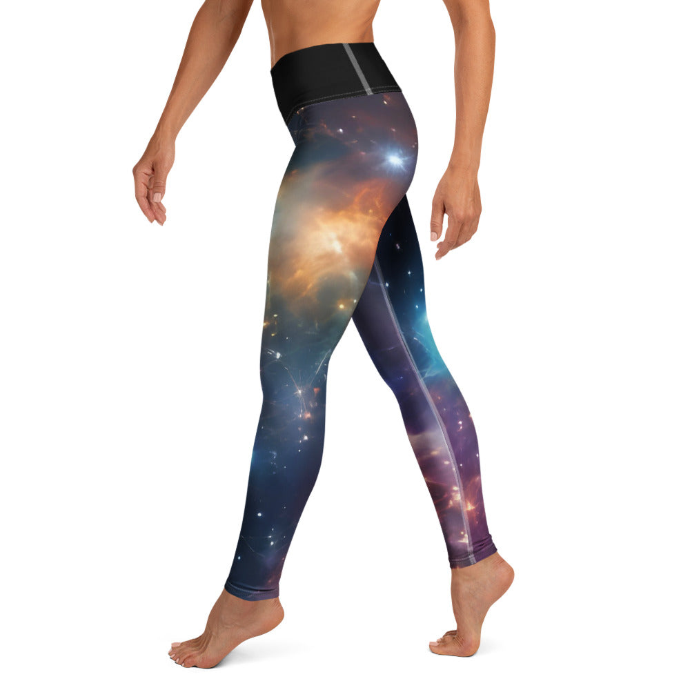 Yoga leggings cosmic print
