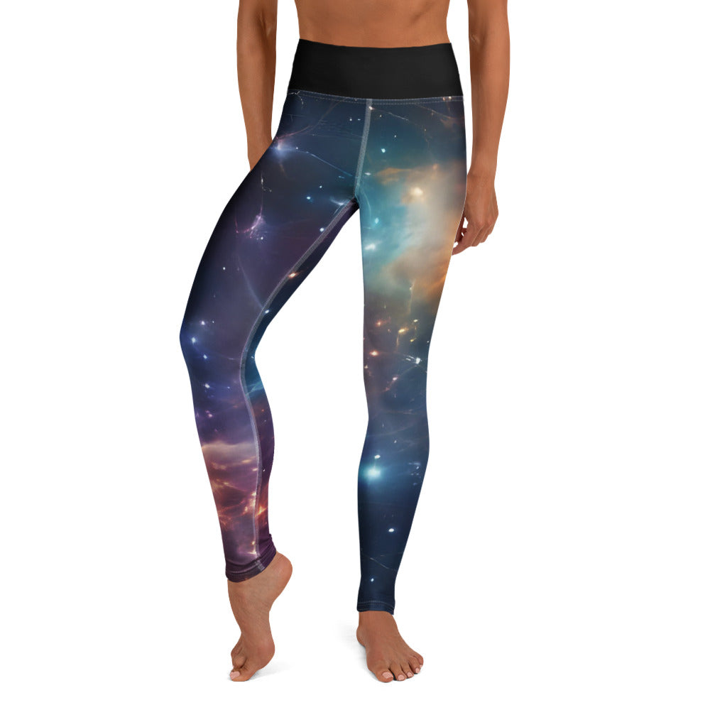 Yoga leggings cosmic universe