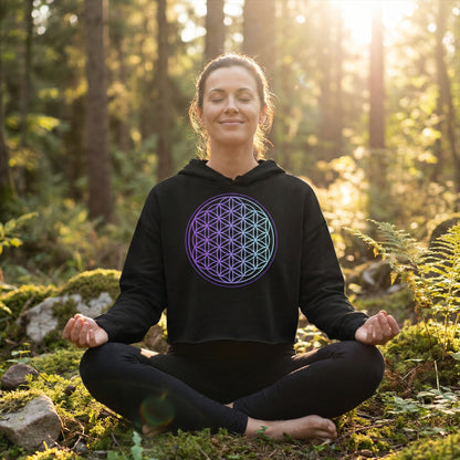 Women’s Flower of Life Cropped Hoodie