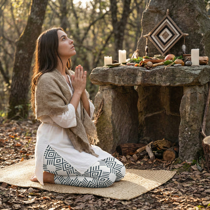 Eye of God Tribal Geometry Yoga Leggings