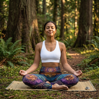 Yoga Leggings: Etheric Mandala