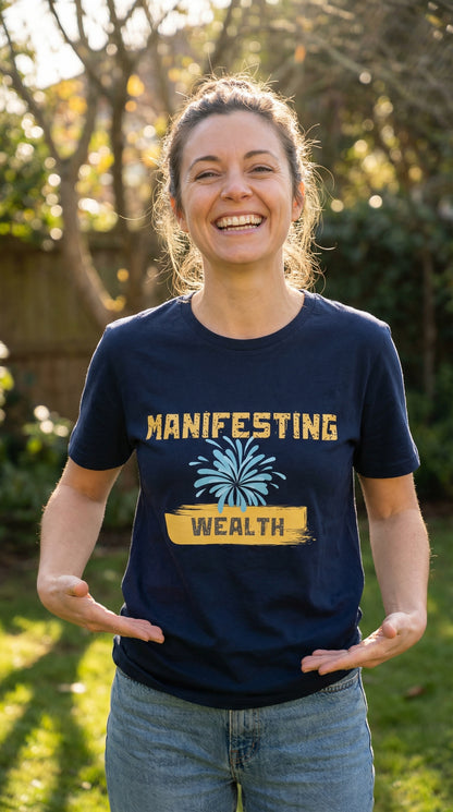 Manifesting Wealth Women’s Organic Ribbed Neck T-Shirt