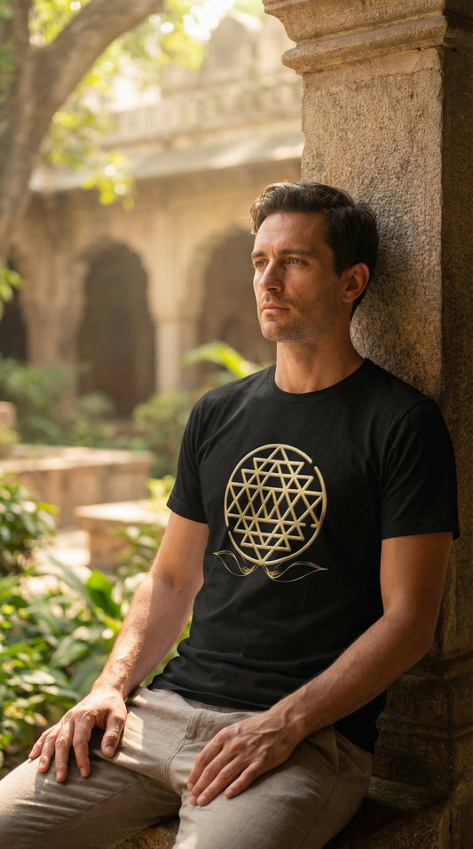 Sri Yantra Symbol Printed T-shirt