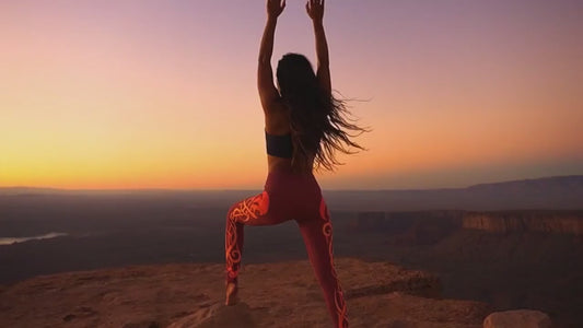 Fire Tribal Yoga Leggings
