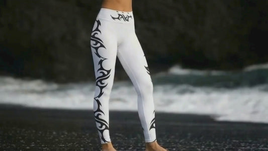 Spiral Tribal Yoga Leggings