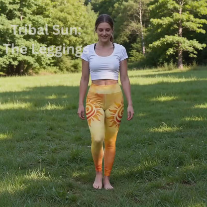 Ignite Inner Radiance: Tribal Sun Leggings