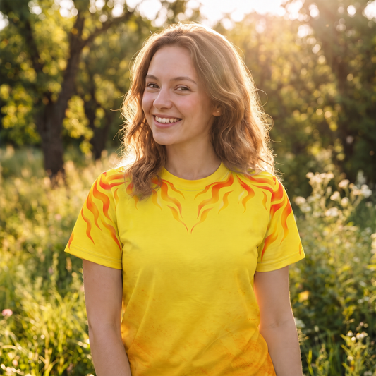 Women's Tribal Sun Cotton T-Shirt