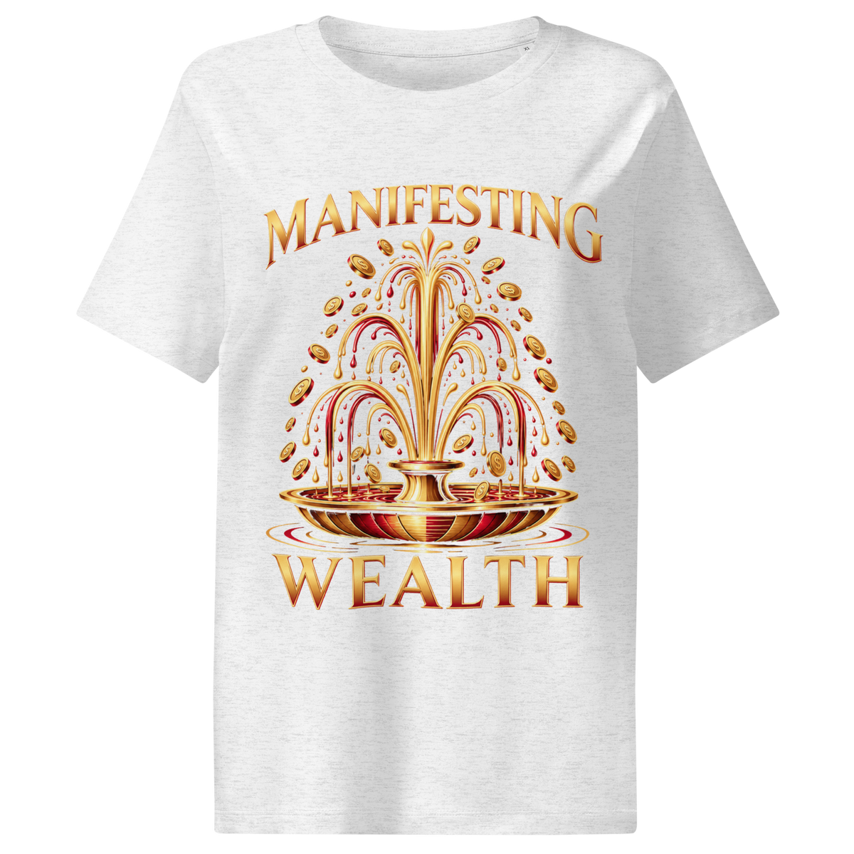 Manifesting Wealth Women’s Organic Ribbed Neck T-Shirt