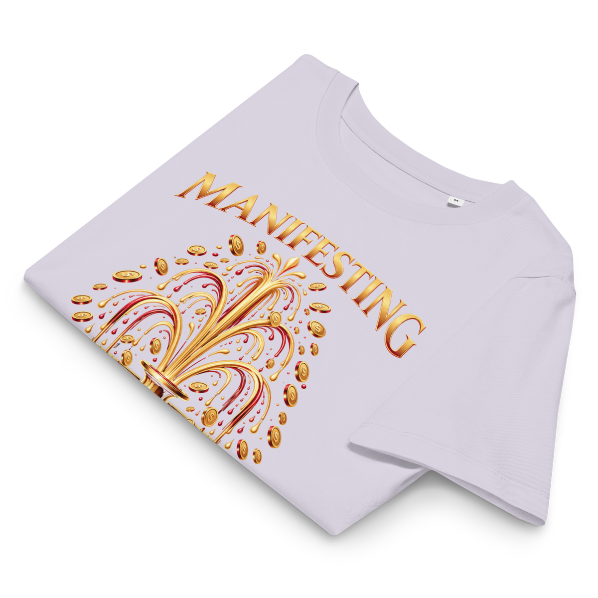 Manifesting Wealth Women’s Organic Ribbed Neck T-Shirt