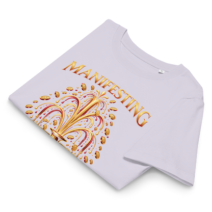 Manifesting Wealth Women’s Organic Ribbed Neck T-Shirt