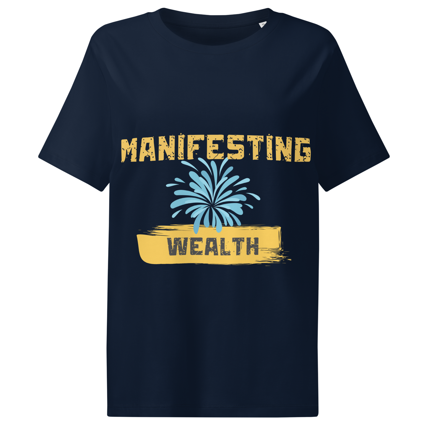 Manifesting Wealth Women’s Organic Ribbed Neck T-Shirt