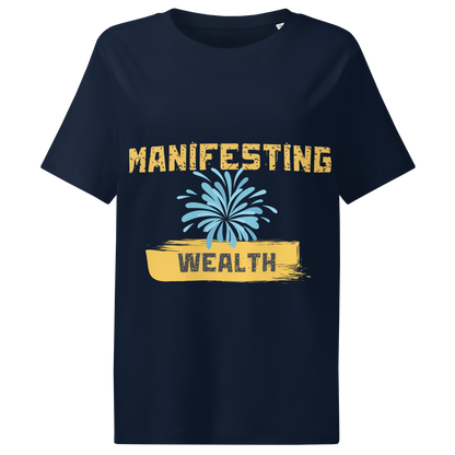 Manifesting Wealth Women’s Organic Ribbed Neck T-Shirt